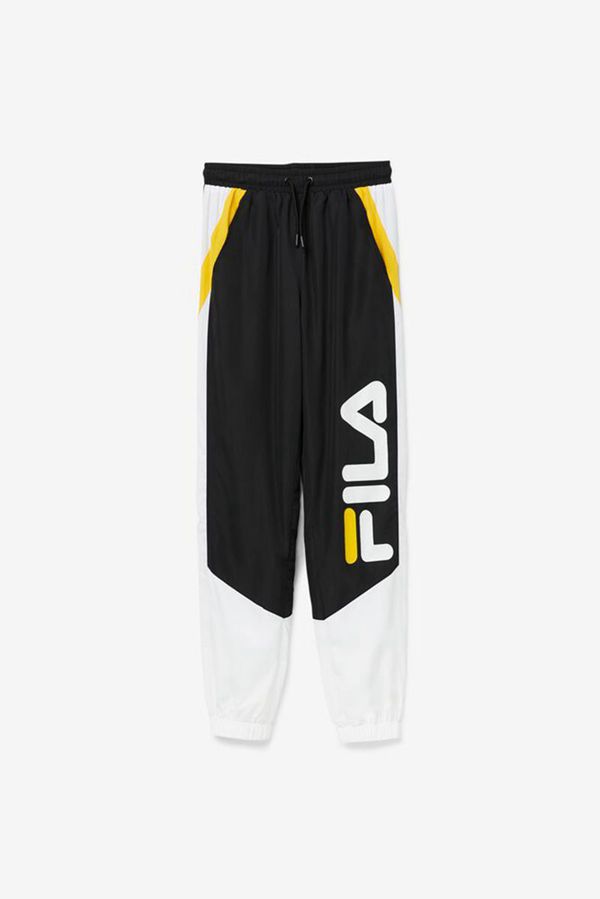 Pantalones Fila Hombre Negras / Blancas / Amarillo - Gustavo - España 385240XQO